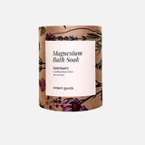 Magnesium Bath Salt Soak in refillable Glass Jar