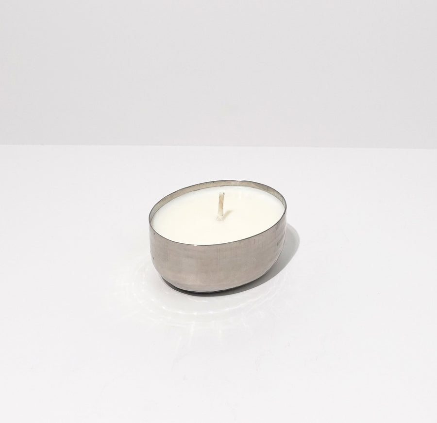Soy Candle in Stainless Steel Bowl