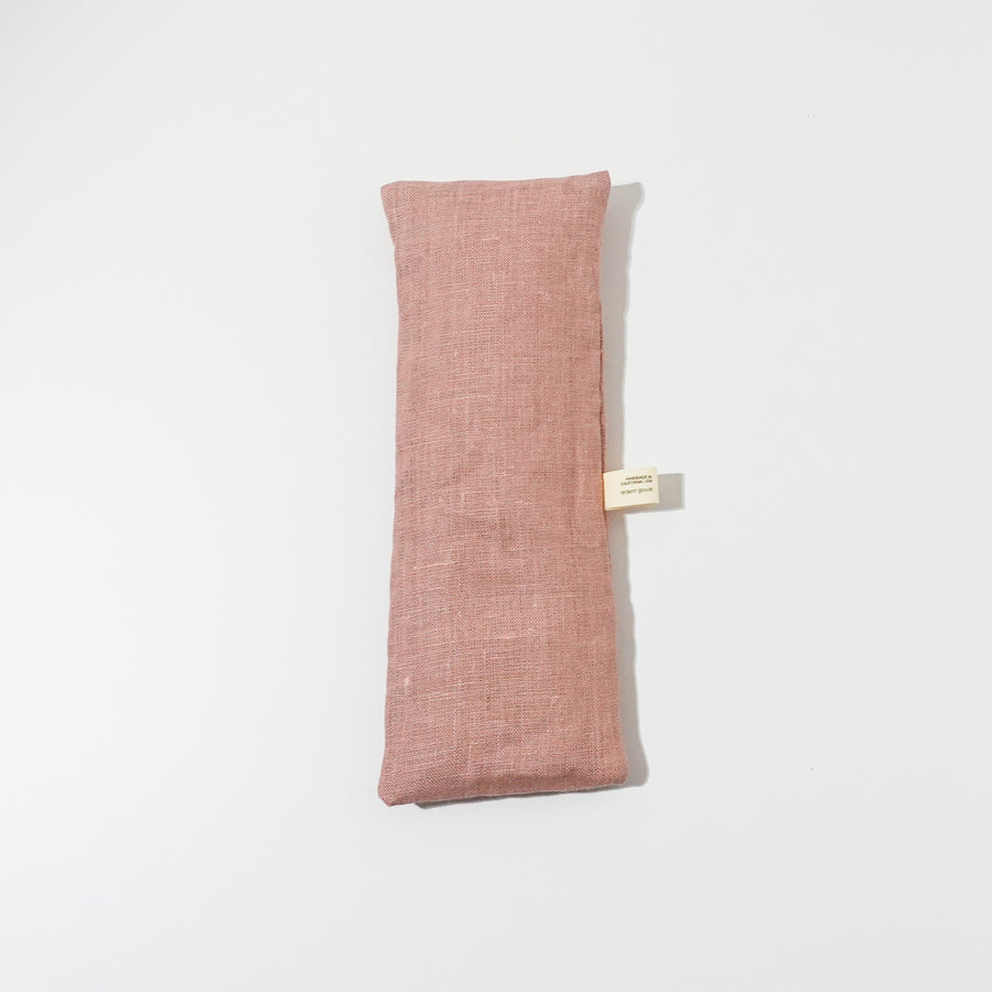Linen Eye Pillow with Lavender and Flaxseed in Blush
